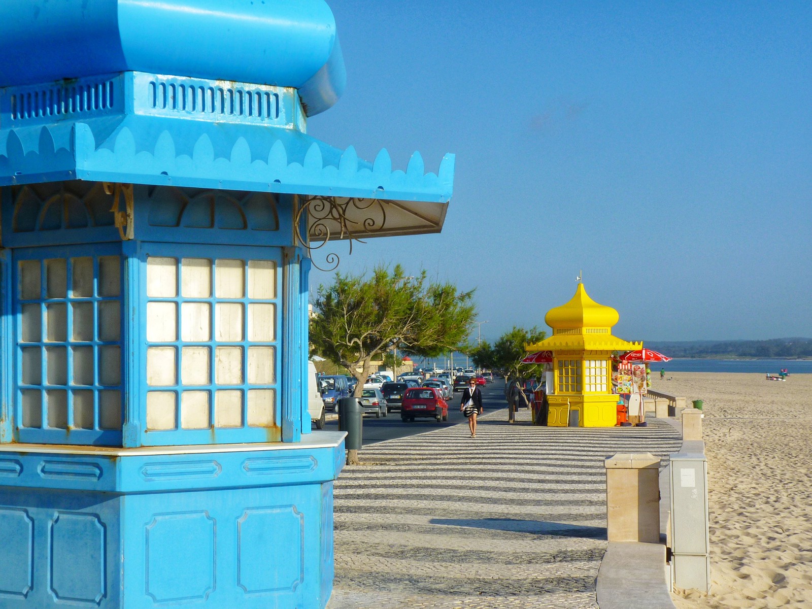 Praia da Foz do Arelho, na região das Caldas da Rainha