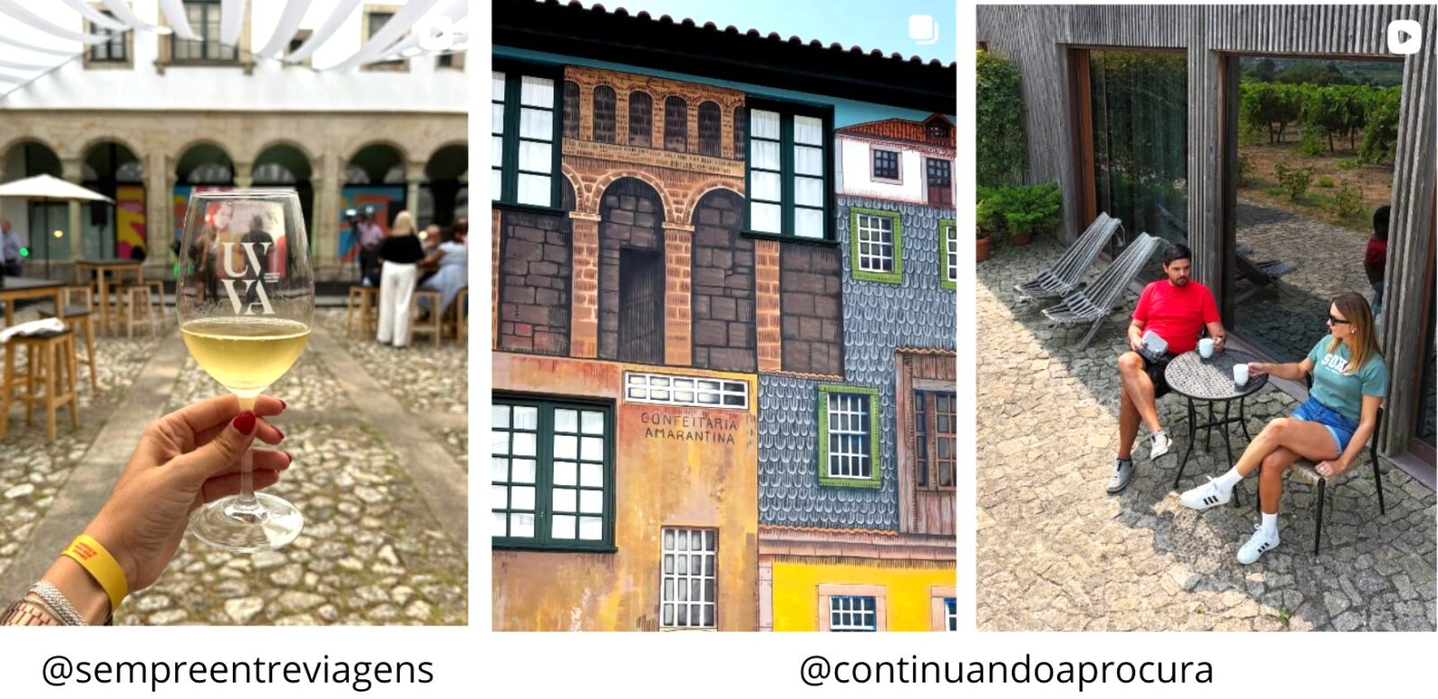 conteudos produzidos durante a blog trip em Amarante